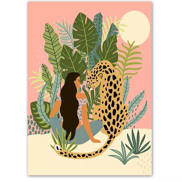 Anthropologie print art wall decor hangin Giclee Jungalow tropical boho home - Picture 6 of 9